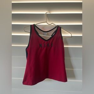 Red Nike Workout Tank